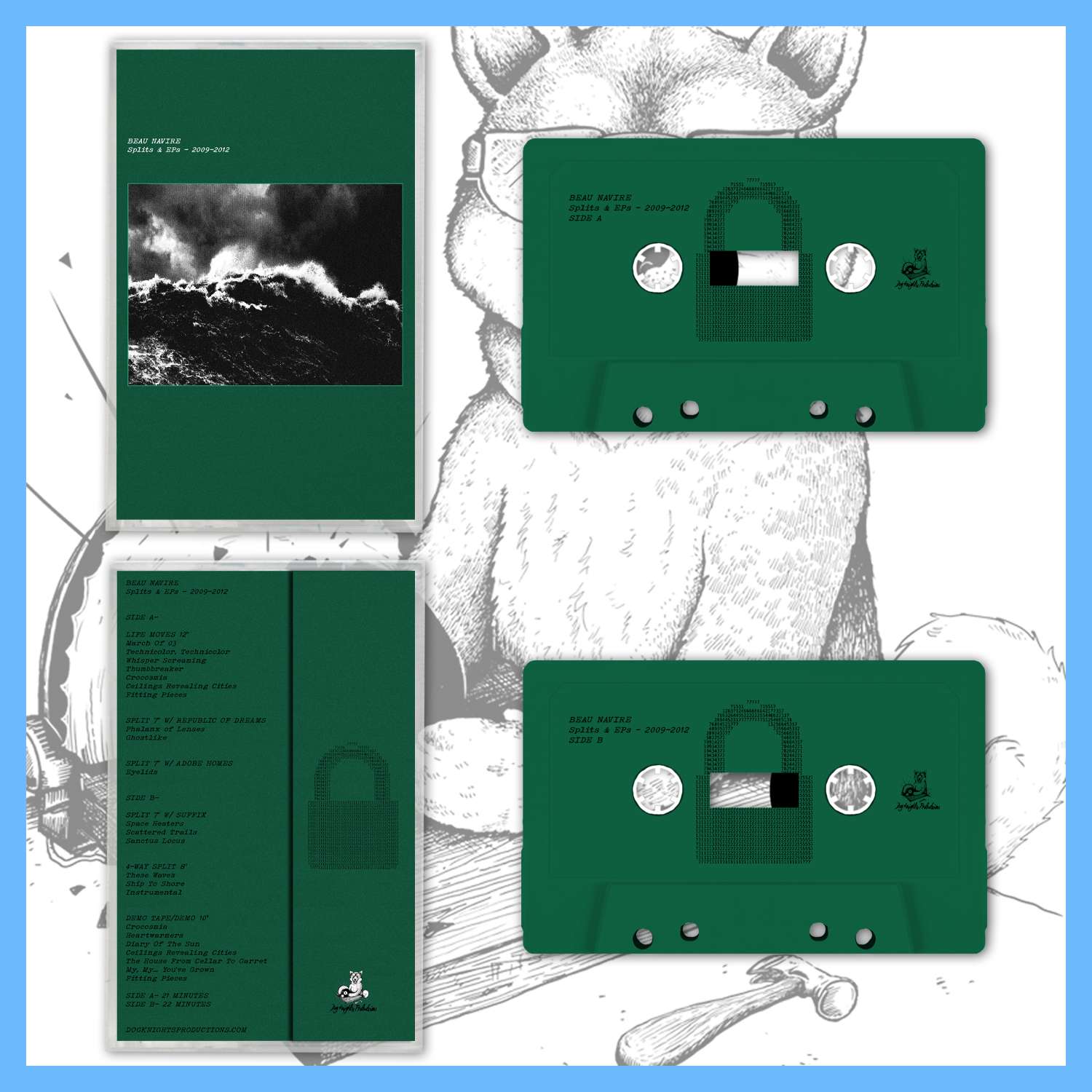 DK195/T: Beau Navire | Splits & EPs - 2009-2012 - Cassette