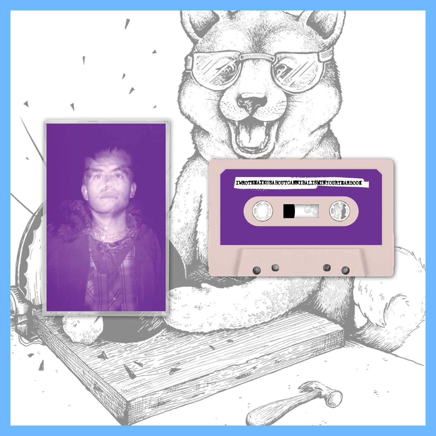 DK196/T: iwrotehaikusaboutcannibalisminyouryearbook | discography - Cassette - Image 3